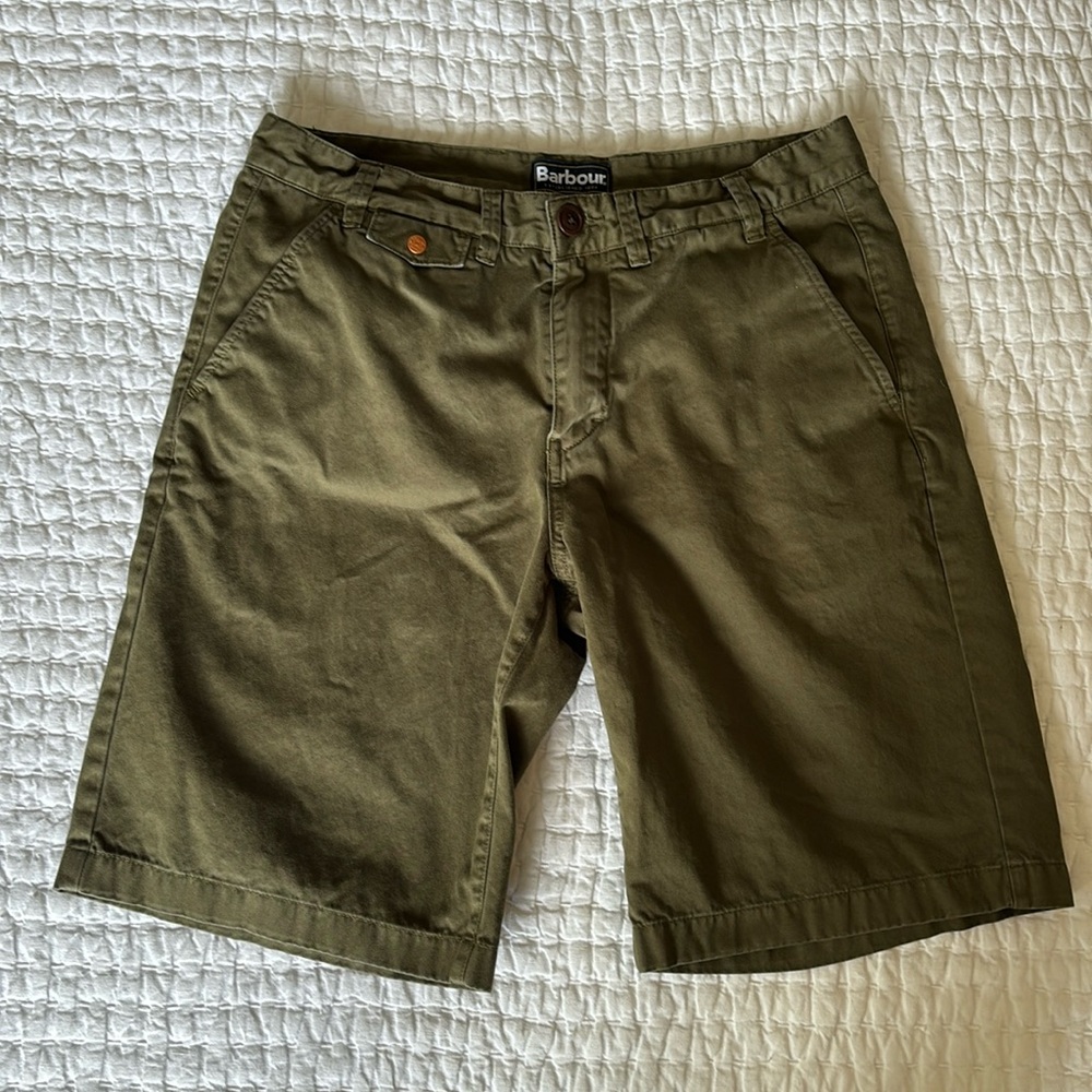 Barbour shorts | Size 32 waist | Ivy green color